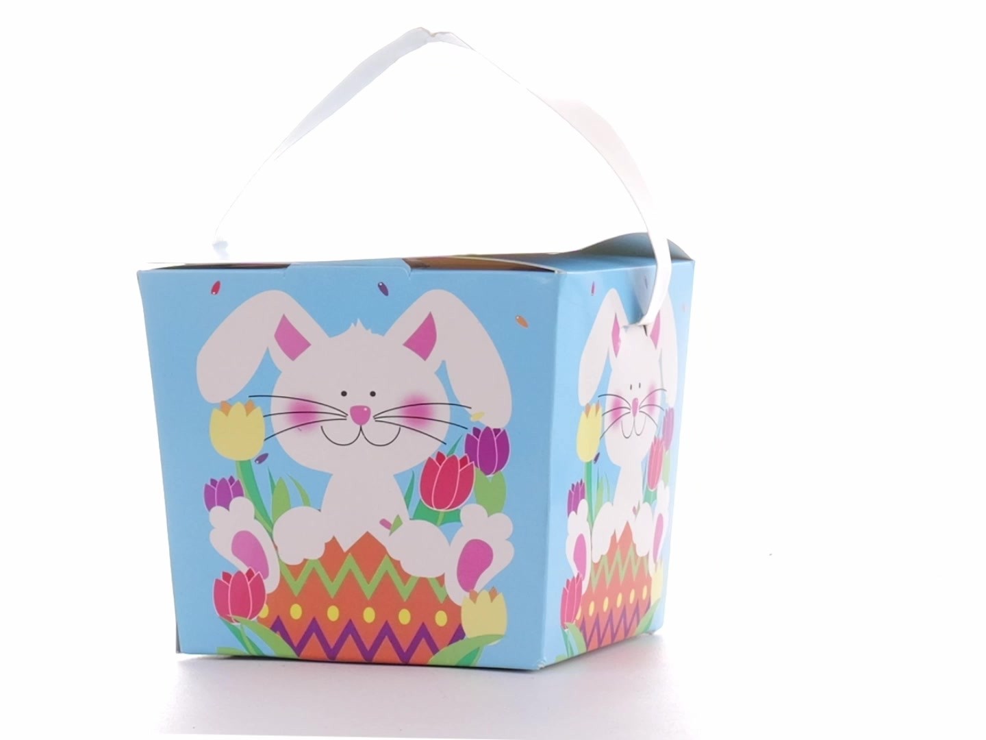 Easter basket-style mug box - Spring Bunny