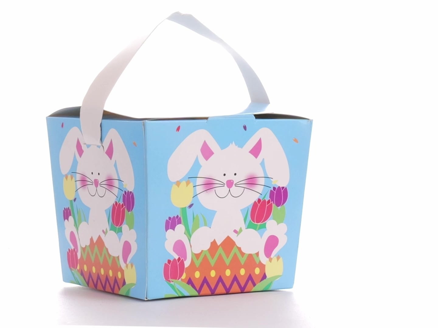 Easter basket-style mug box - Spring Bunny