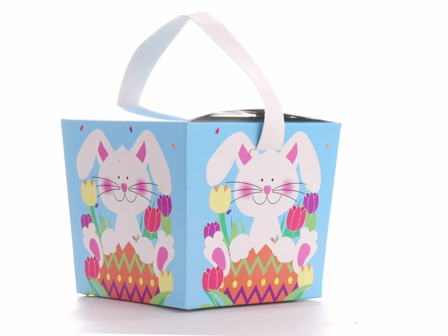 Easter basket-style mug box - Spring Bunny
