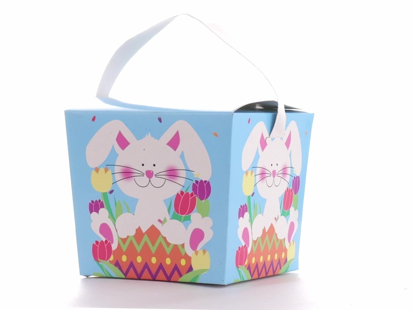 Easter basket-style mug box - Spring Bunny