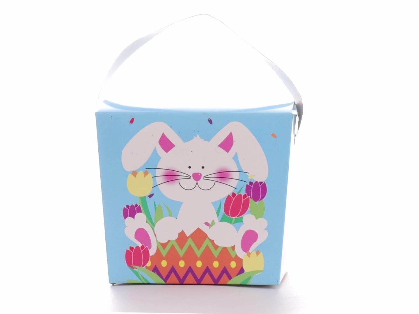 Easter basket-style mug box - Spring Bunny