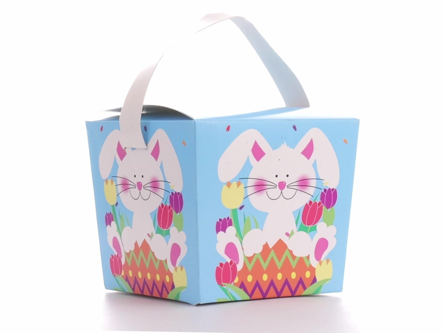 Easter basket-style mug box - Spring Bunny