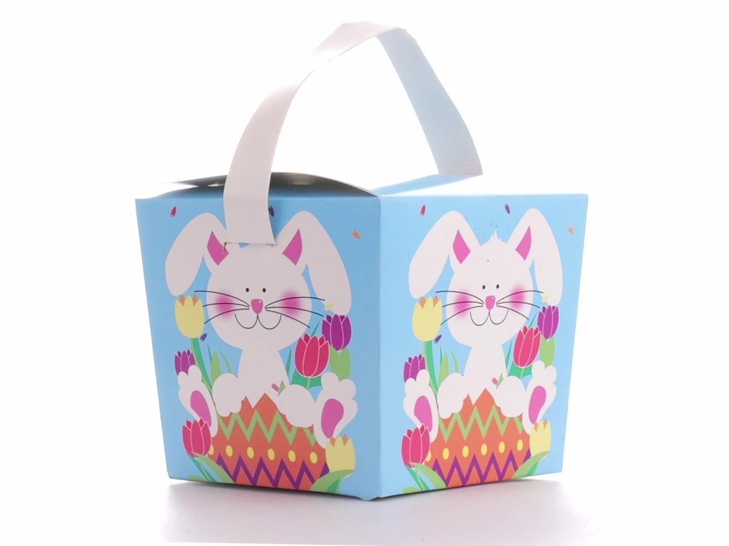 Easter basket-style mug box - Spring Bunny
