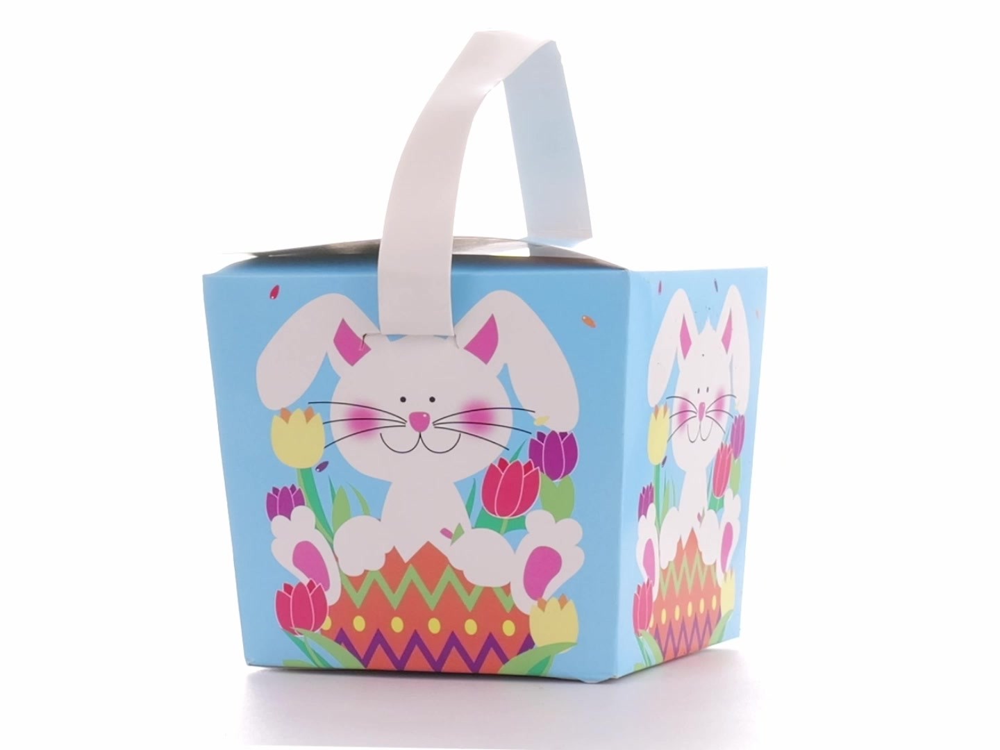 Easter basket-style mug box - Spring Bunny