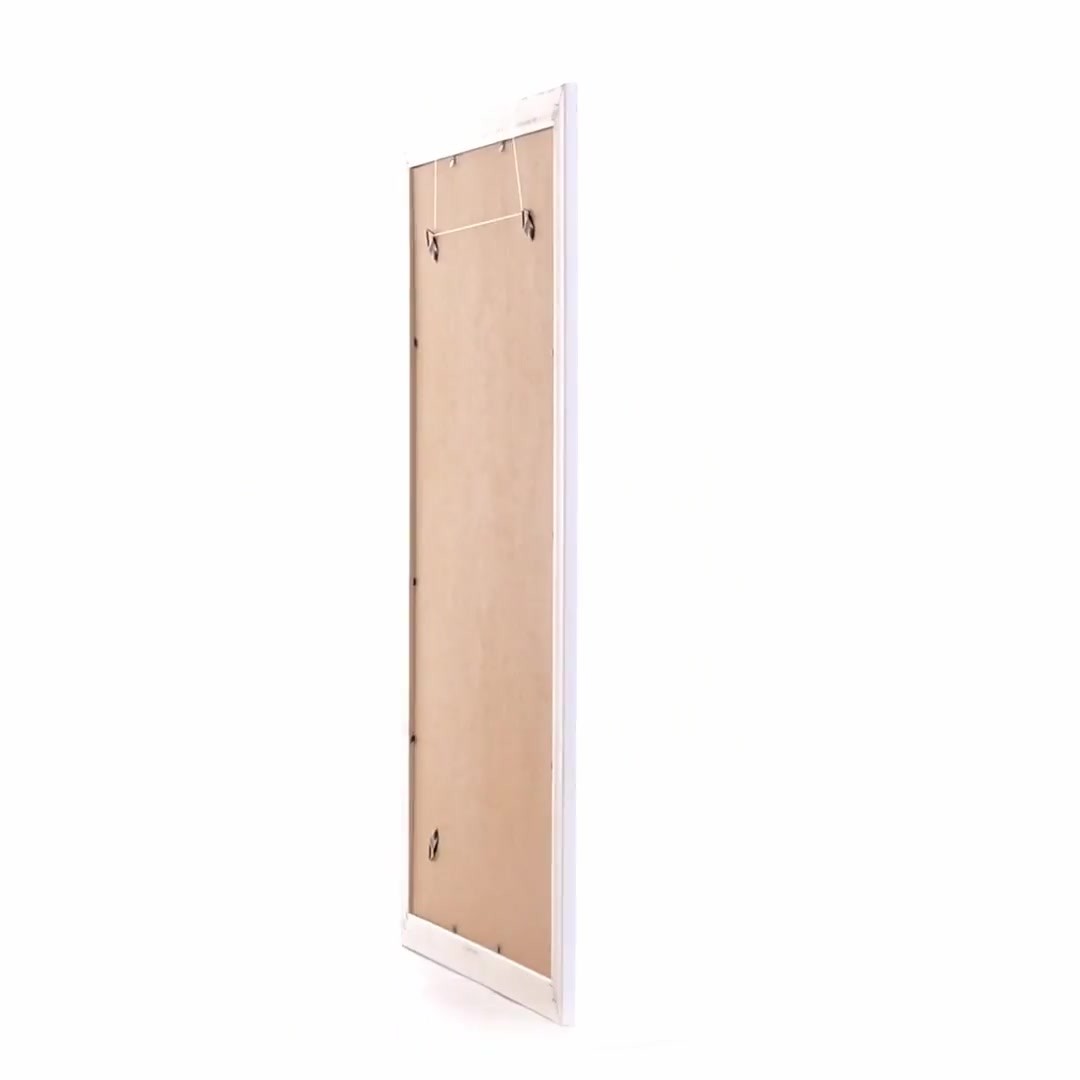 Barrio white+silver photo frame A3