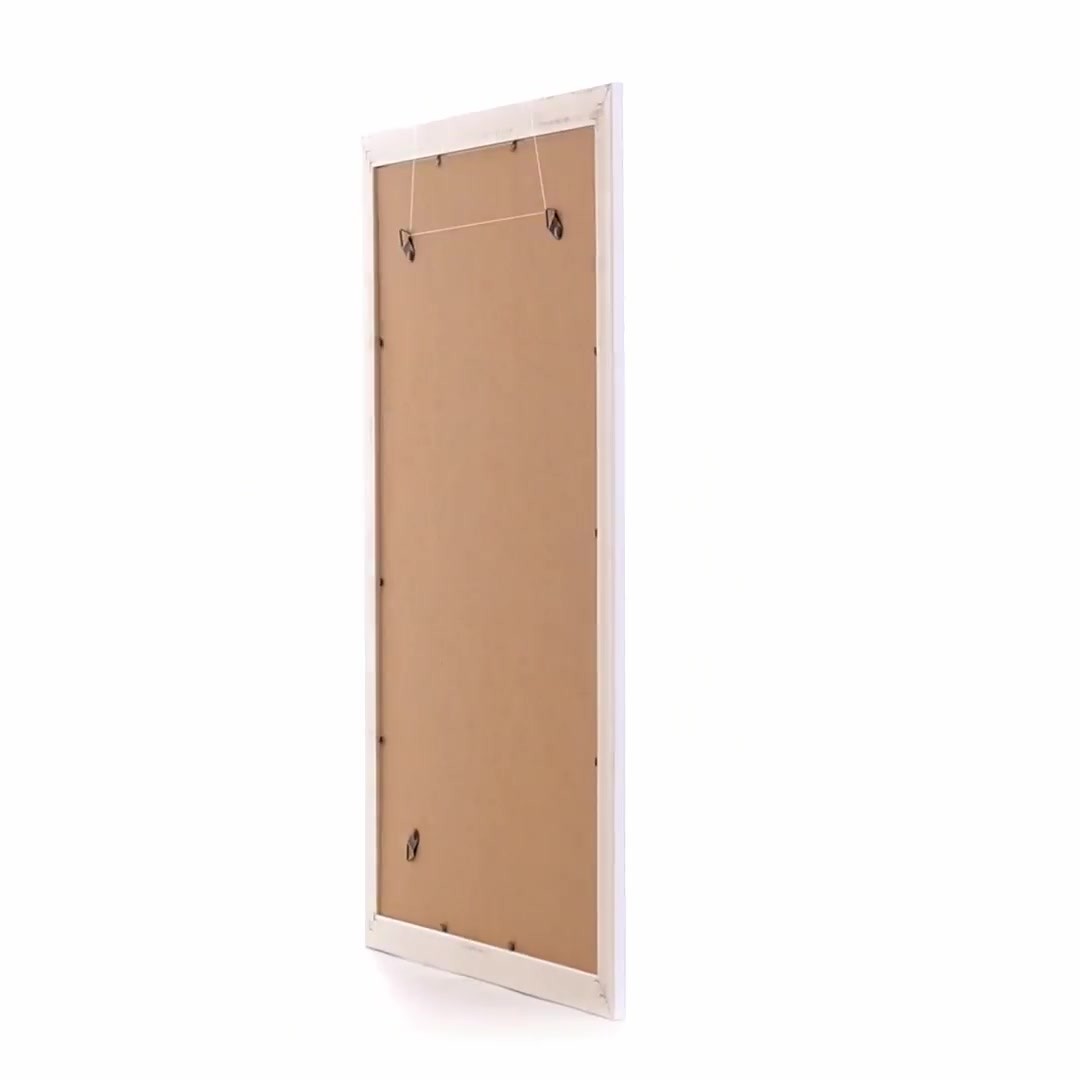 Barrio white+silver photo frame A3