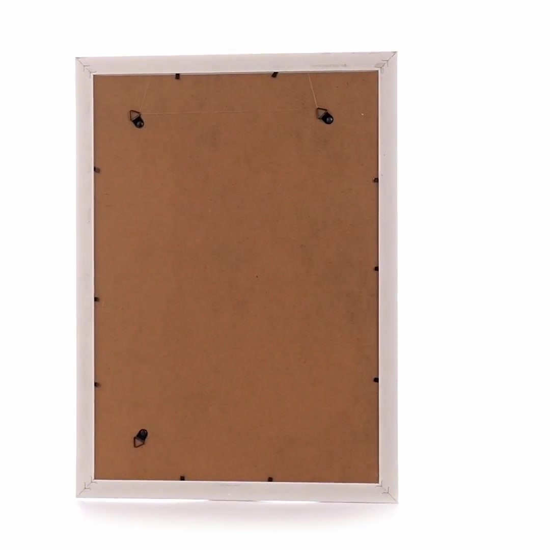 Barrio white+silver photo frame A3