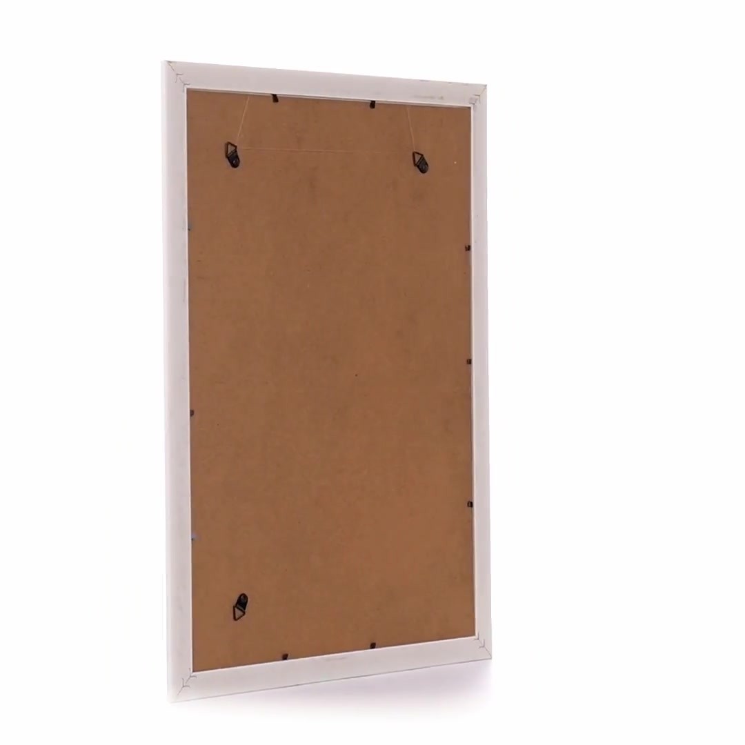Barrio white+silver photo frame A3