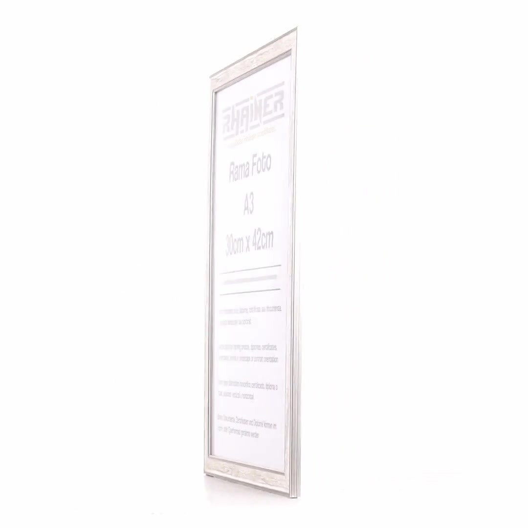 Silver Porto photo frame A3