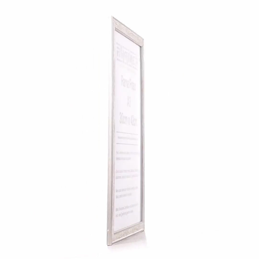 Silver Porto photo frame A3