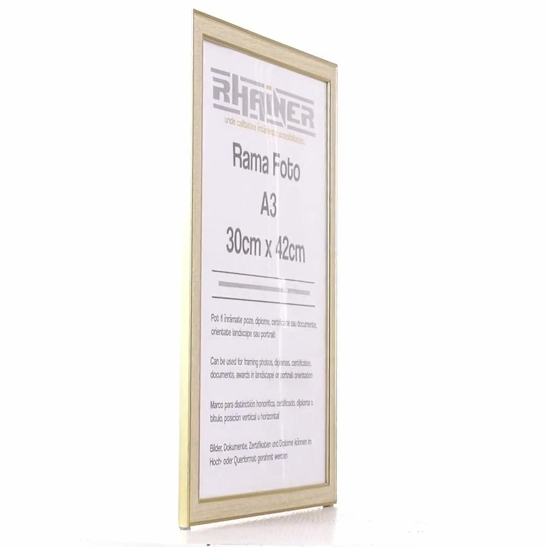 Porto gold photo frame A3