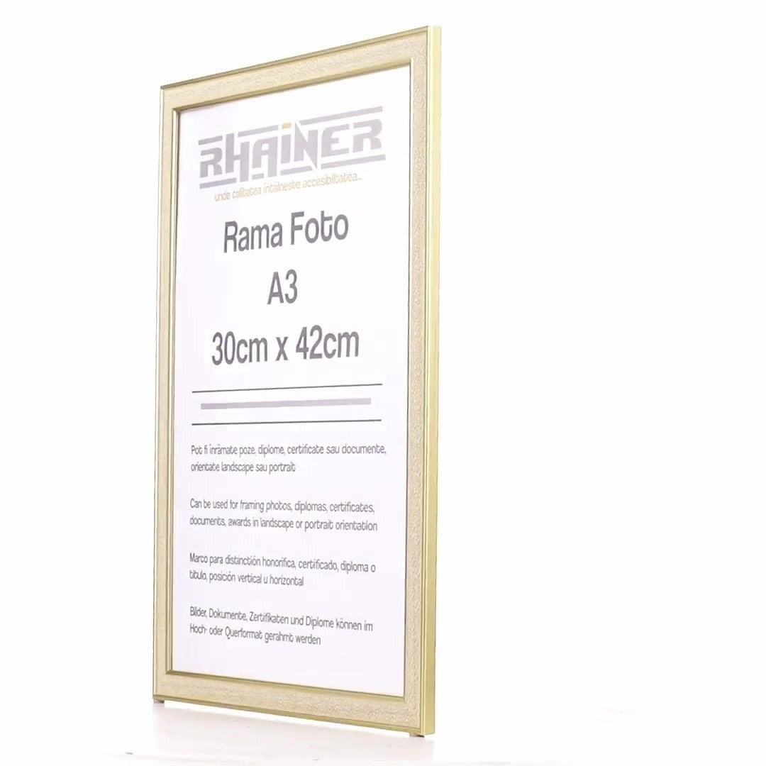 Porto gold photo frame A3