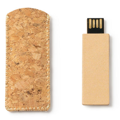 Stick USB 16GB din carton reciclat cu husa de pluta