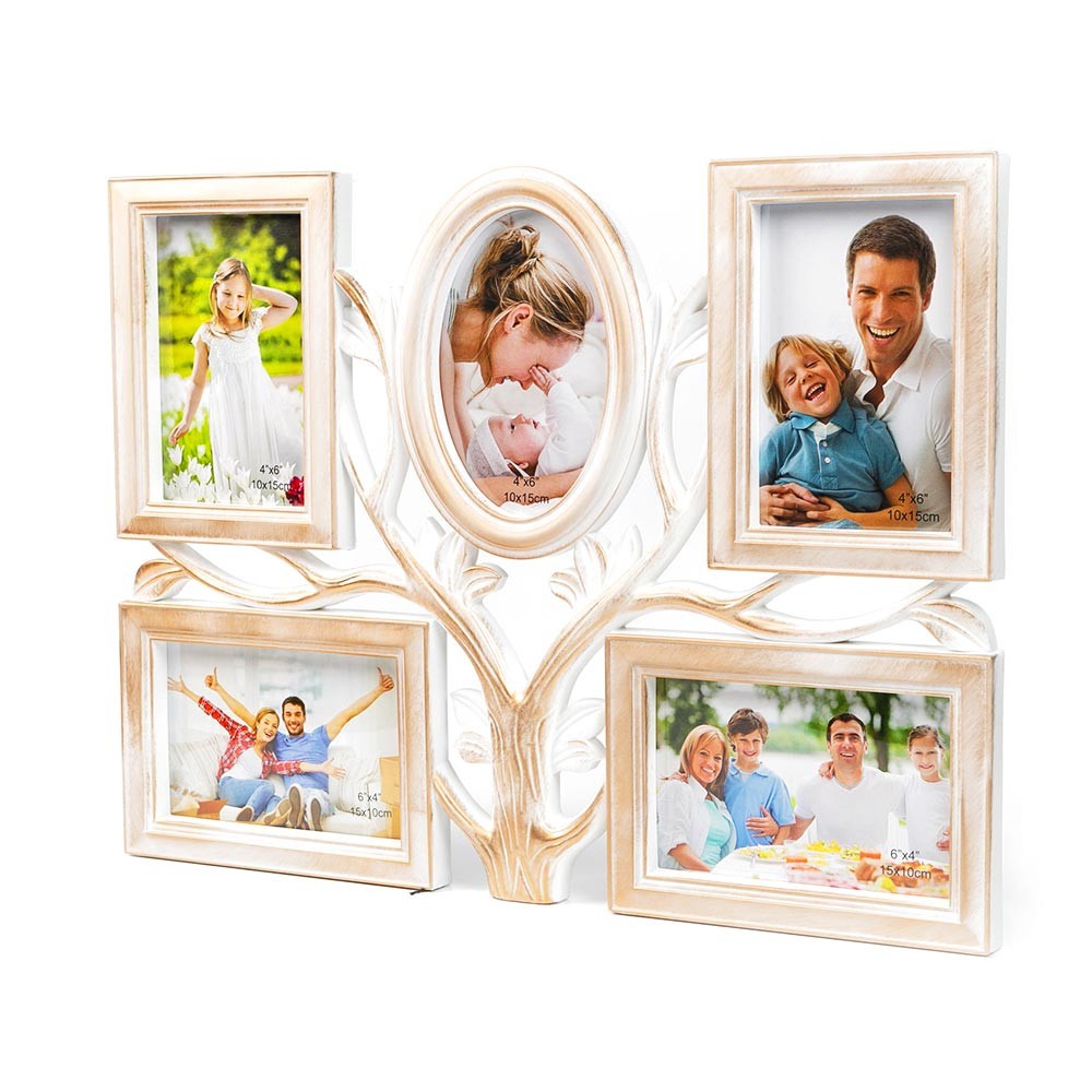 Wenge Tree Collage Photo Frame 5 Photos