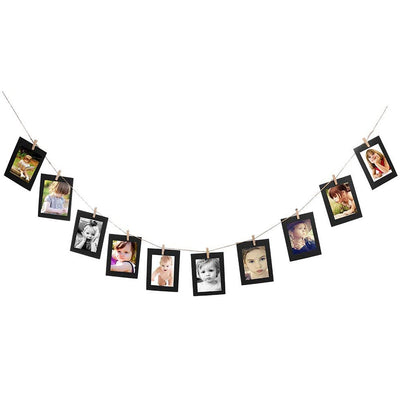 Set rame foto ghirlanda negru