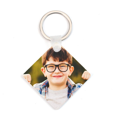 Breloc sublimabil din plastic patrat SW650102 - Green Print