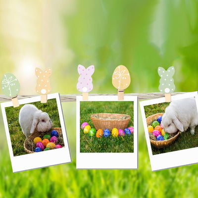 Mini carlige decorative PASTE1 - set 10 buc PR9001056 - Green Print