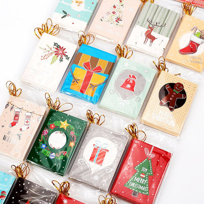 Mini felicitari 9x6 modele CRACIUN1 - set 128 buc XCC3023 - Green Print