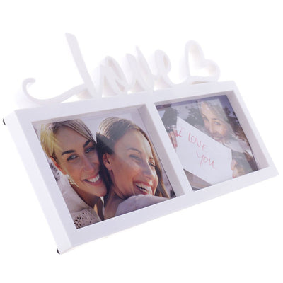 Rama foto colaj Love 2 poze HS003056 - Green Print