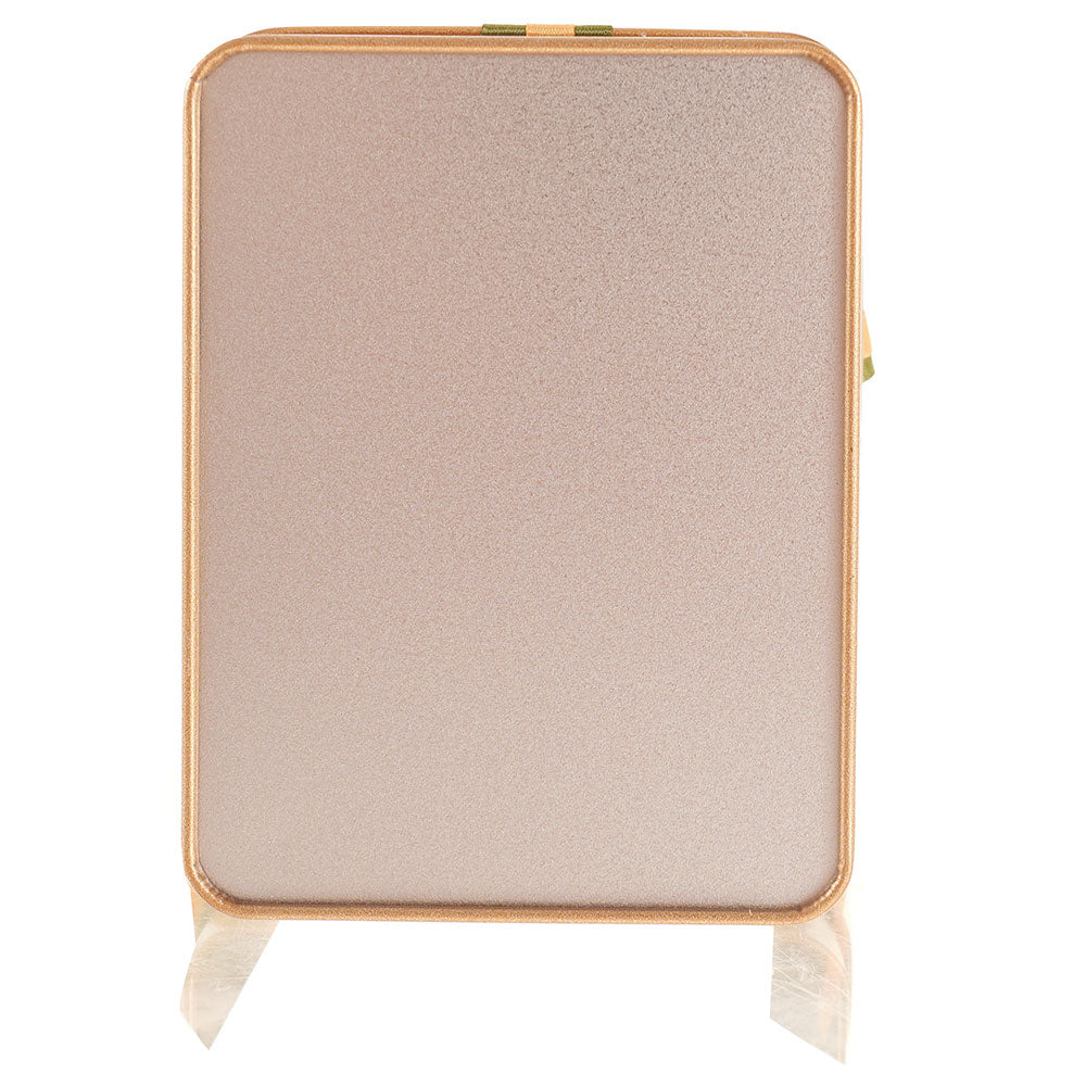 Cutie metalica aurie dreptunghiulara cu funda 12x9x4 BM654266 - Green Print