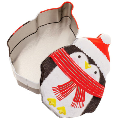 Cutie metalica cu forma pinguin XM764896 - Green Print