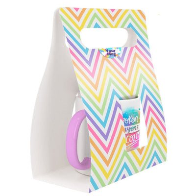 Cutie cana sublimabila tip sacosa - set 10 buc CP106896 - Green Print