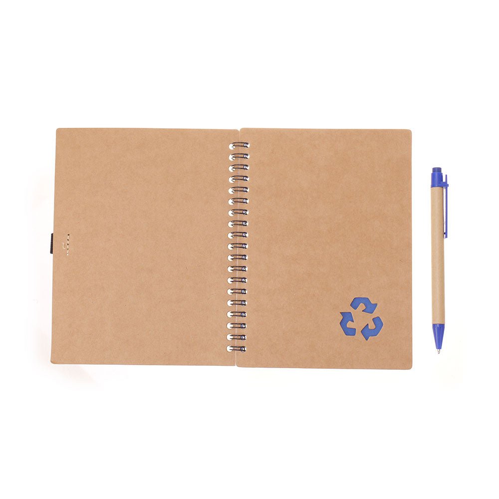 Agenda cu pix RECYCLE 13x18 NB320615 - Green Print