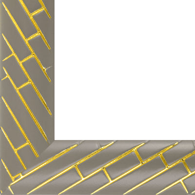 Rama foto Barrio gri+auriu 13x18