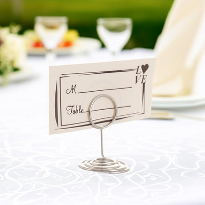 Suport metalic numere de masa si place card - ROTUND