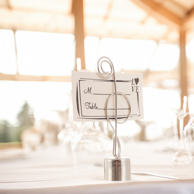 Suport metalic numere de masa si place card - CHEIA SOL