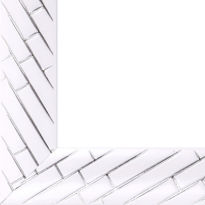 Rama foto Barrio alb+argintiu A5