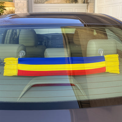 Mini esarfa tricolor pentru interior AUTO cu ventuze