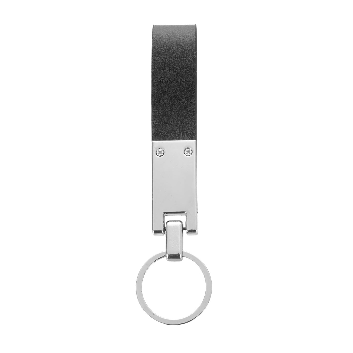 Leather and metal KeyLux keychain