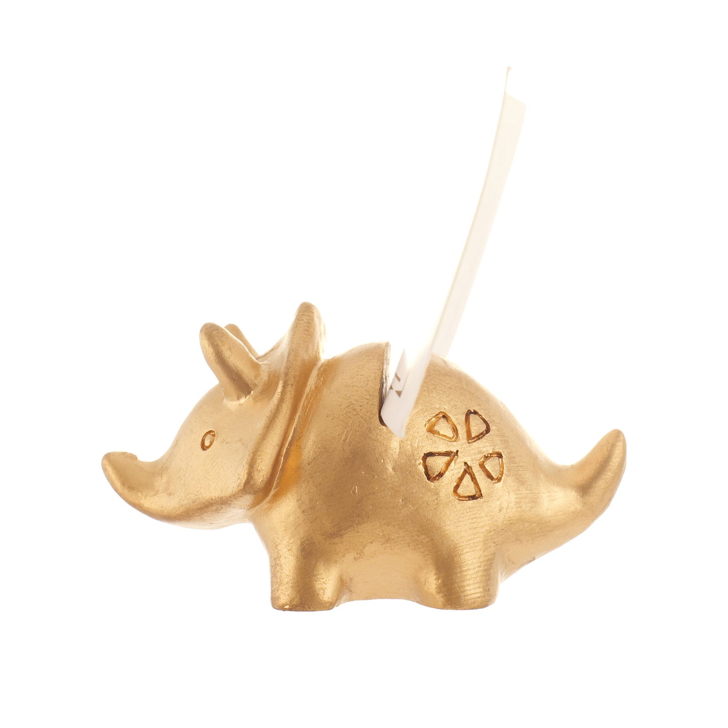 Metal holder for table numbers and place cards - DINOSAUR1