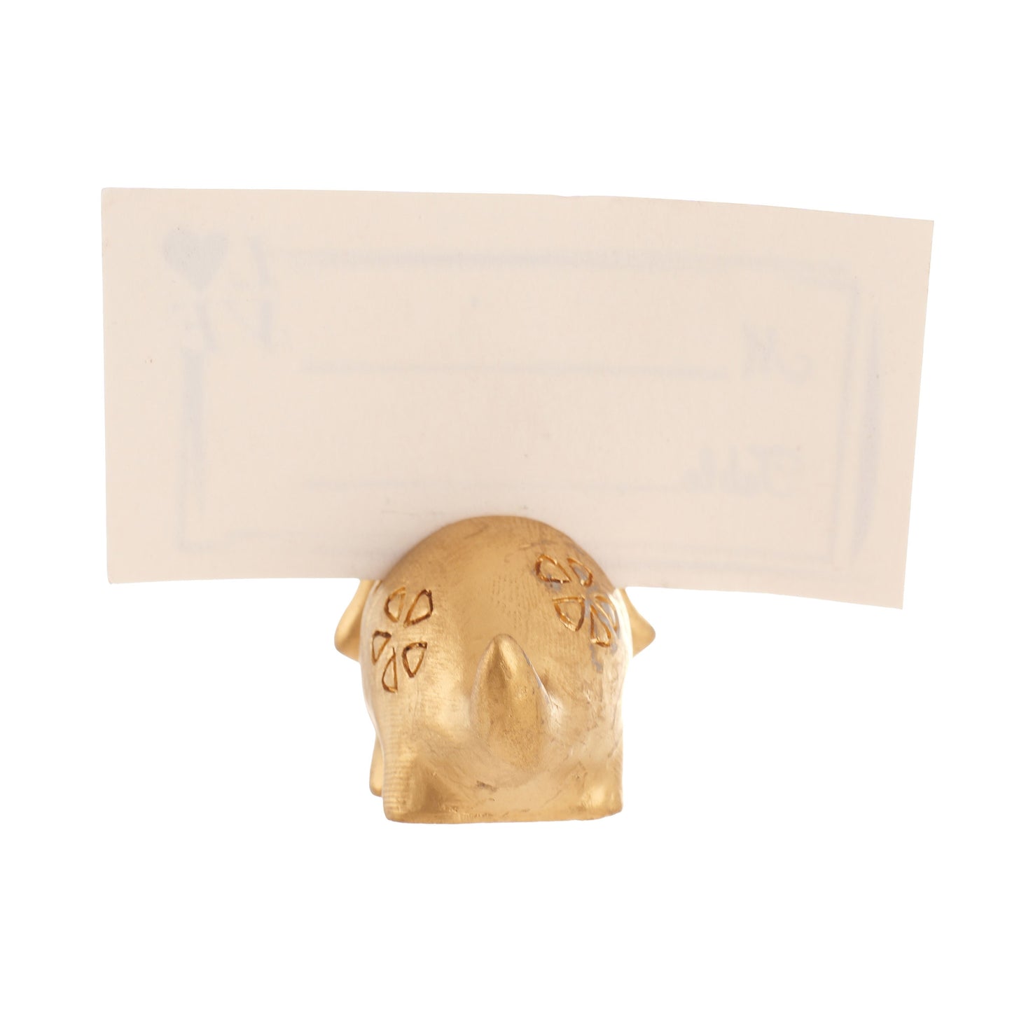 Metal holder for table numbers and place cards - DINOSAUR1