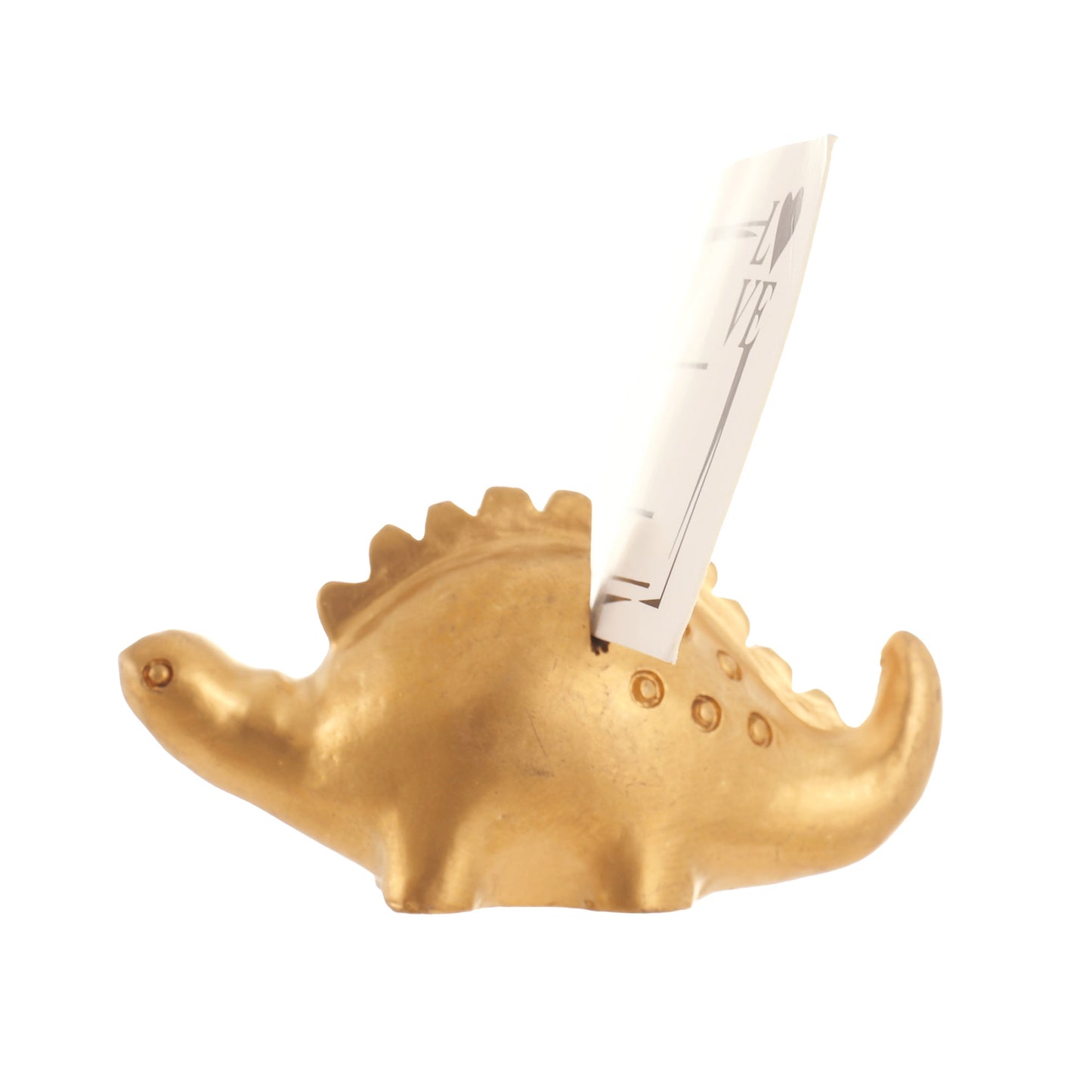 Metal holder for table numbers and place cards - DINOSAUR2