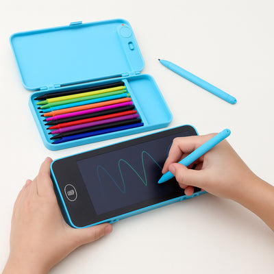 Tolltartó LCD rajztáblával, telefon alakú