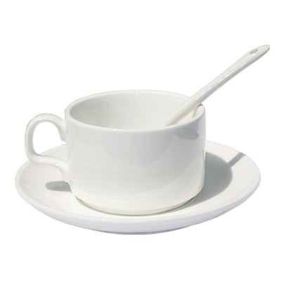 Set ceasca sublimare + farfurie + lingurita