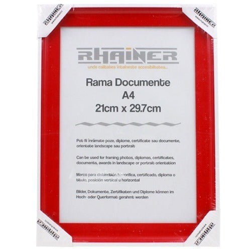 Rama foto Almeria rosu A4