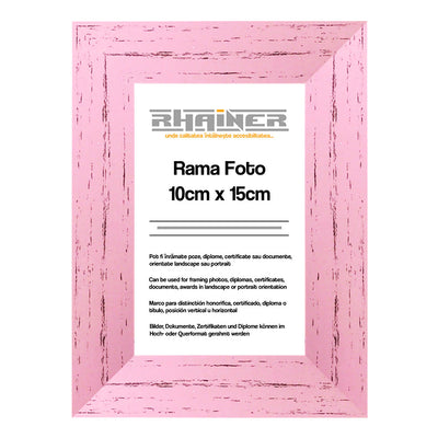 Rama foto Leon roz 10x15