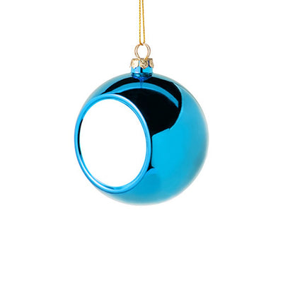 Glob sublimabil albastru pentru brad Ø 4cm