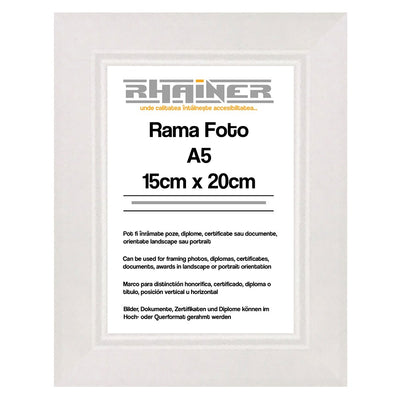 Rama foto Madrid alb A5