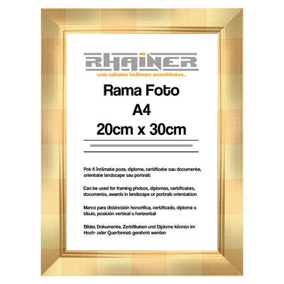 Rama foto Madrid auriu A4