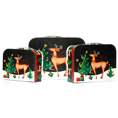 Cutii tip geanta model Rudolf - set 3 buc