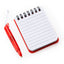 Mini carnetel cu pix 9x7cm