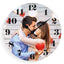 Ceas sticla sublimare rotund 18cm