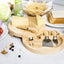 Set ustensile branzeturi lemn