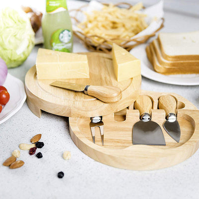 Set ustensile branzeturi lemn