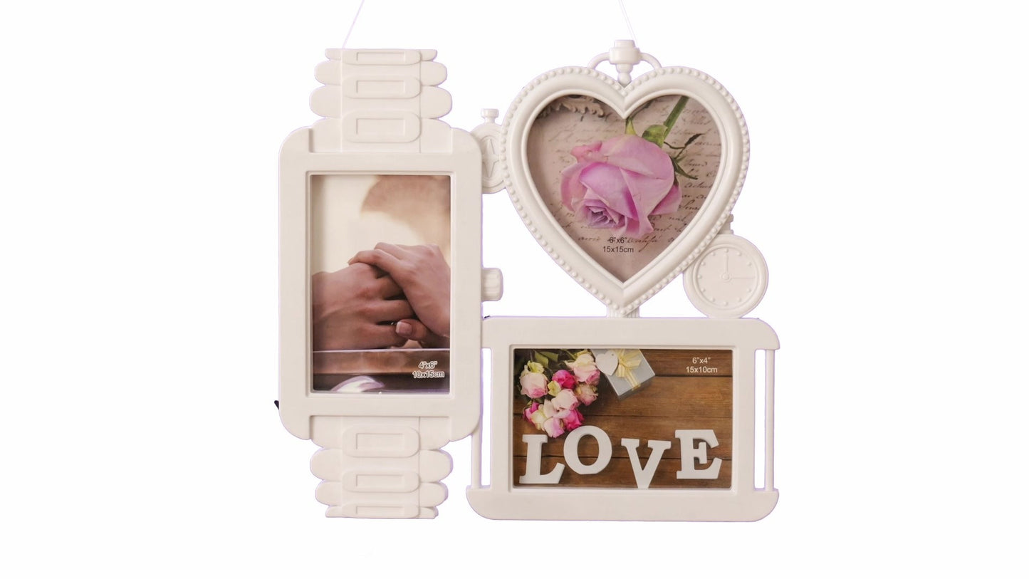 Rama foto ceas LOVE 3 poze