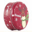 Cutie metalica rotunda rosie cu model ren de Craciun XM724789 - Green Print
